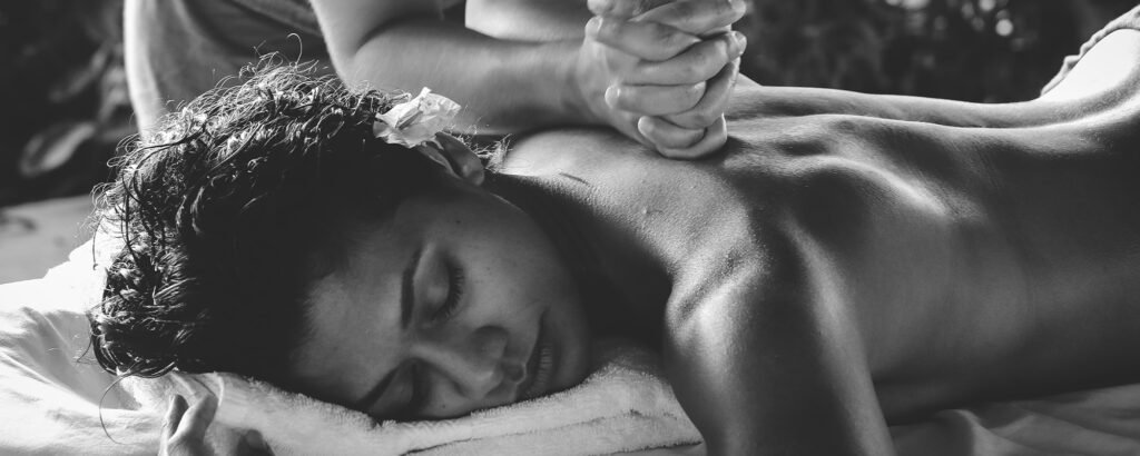 woman getting therapeutic massage