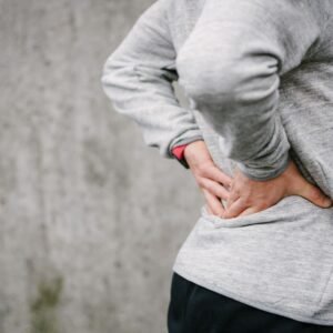 athlete with back pain